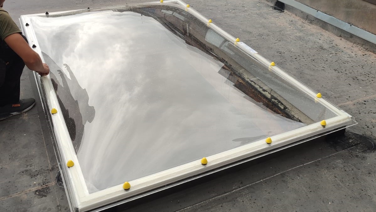 Dakraam is geplaatst