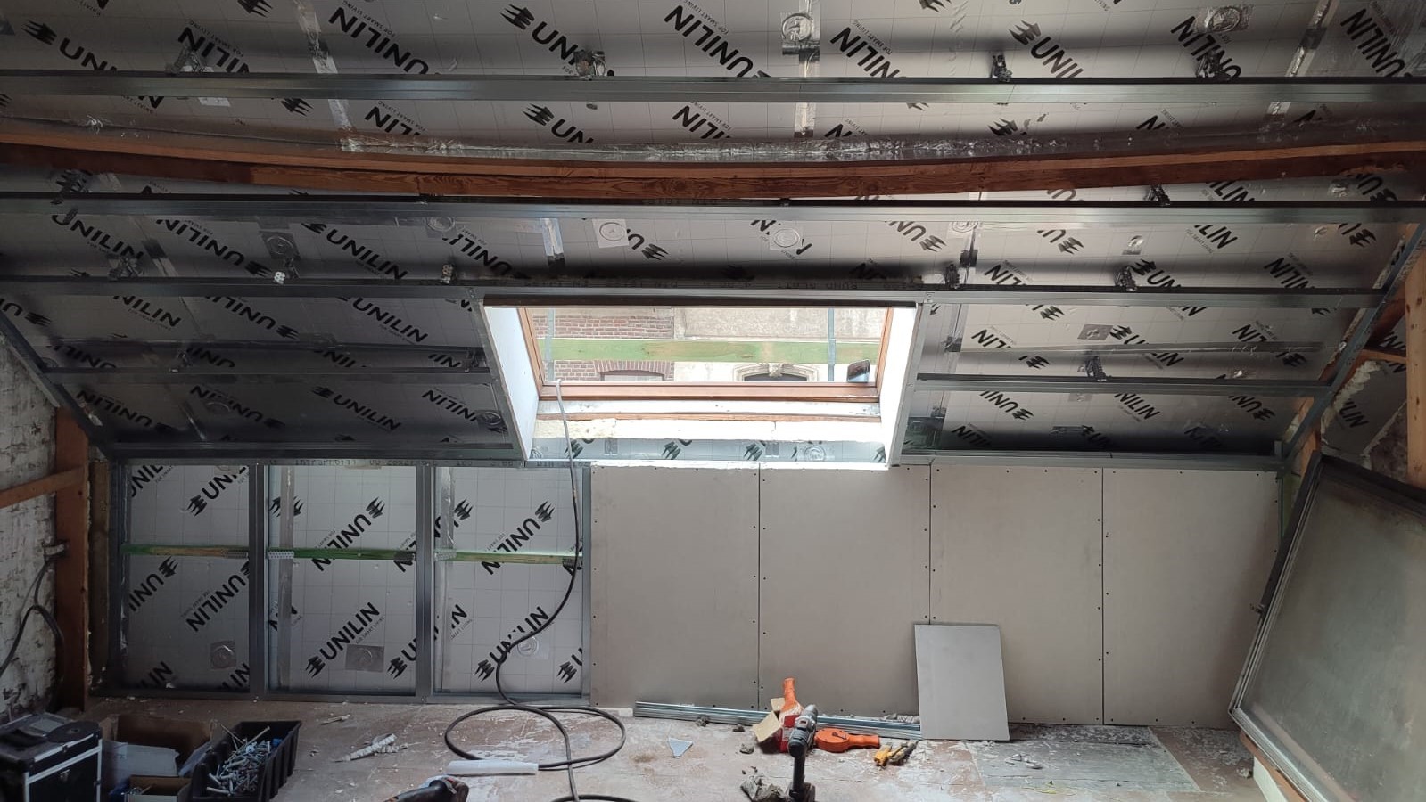 Constructie voor gipsplaten